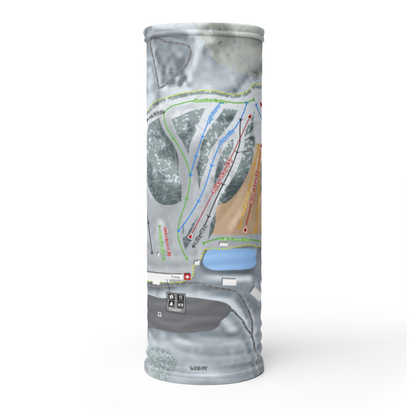 Andes Tower, Minnesota Ski Trail Map Printed Neck Gaiter - Powderaddicts