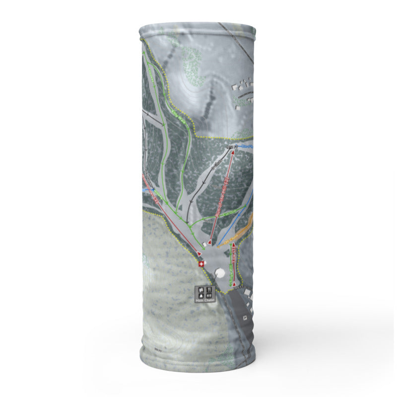 Coffee Mill, Minnesota Ski Trail Map Printed Neck Gaiter - Powderaddicts
