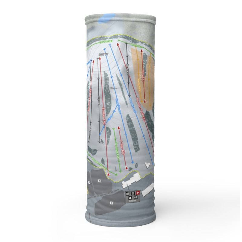 Powder Ridge, Minnesota Ski Trail Map Printed Neck Gaiter - Powderaddicts