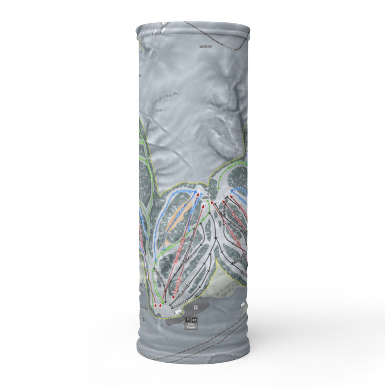 Welch Village, Minnesota Ski Trail Map Printed Neck Gaiter - Powderaddicts