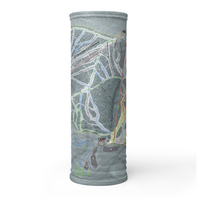 49 Degrees North, Washington Ski Trail Map Printed Neck Gaiter - Powderaddicts