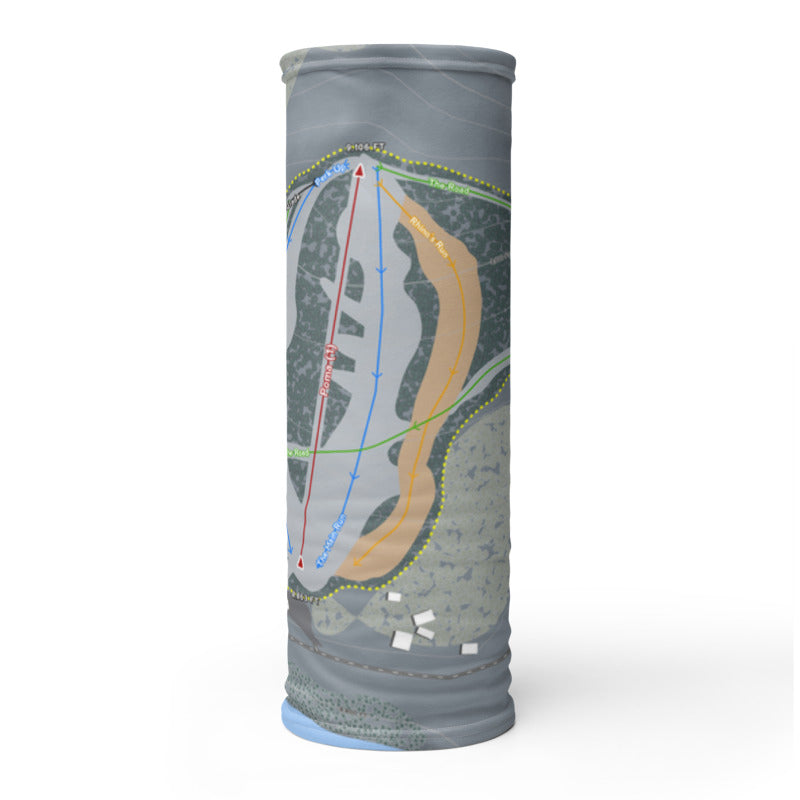 Lake City, Colorado Ski Trail Map Printed Neck Gaiter - Powderaddicts