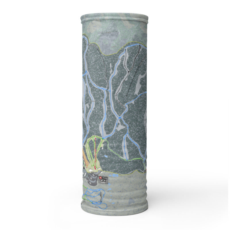 Powderhorn, Colorado Ski Trail Map Printed Neck Gaiter - Powderaddicts