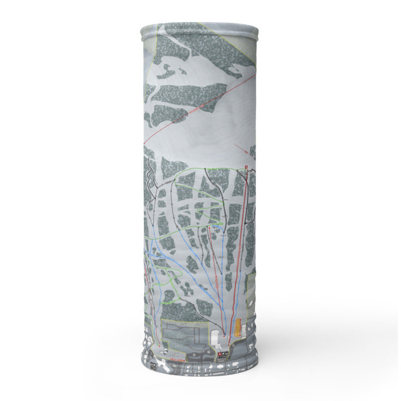 Snow King, Wyoming Ski Trail Map Printed Neck Gaiter - Powderaddicts