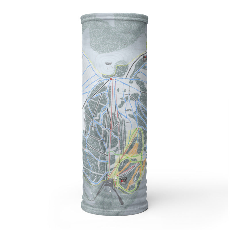 Great Divide, Montana Ski Trail Map Printed Neck Gaiter - Powderaddicts