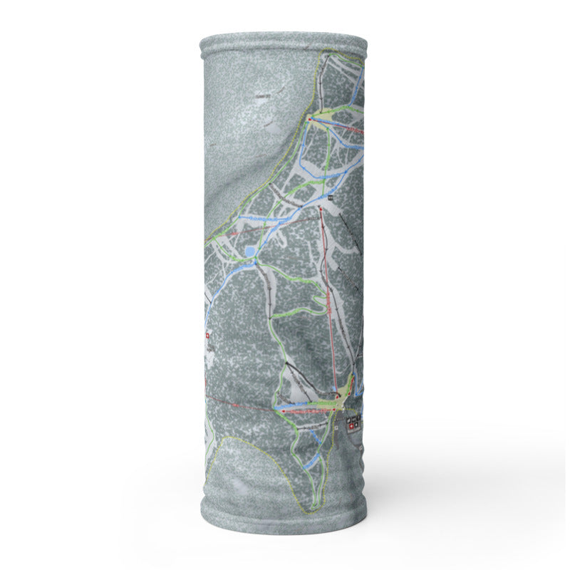 Montana Snowbowl, Montana Ski Trail Map Printed Neck Gaiter - Powderaddicts