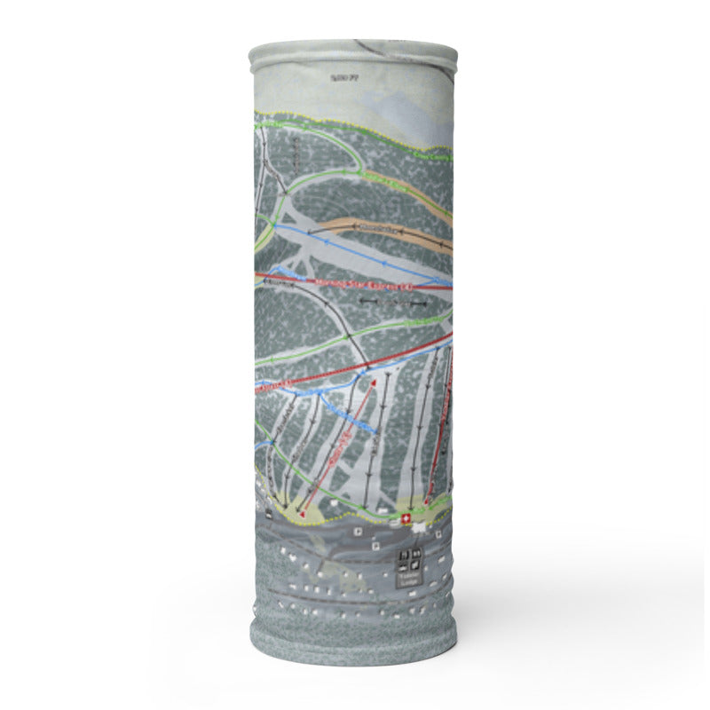 Holiday Valley, New York Ski Trail Map Printed Neck Gaiter - Powderaddicts