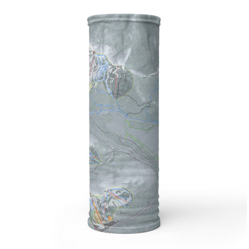 Donner Pass, California Ski Trail Map Printed Neck Gaiter - Powderaddicts