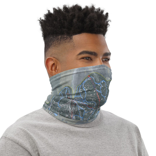 Park City, Utah Ski Trail Map Printed Neck Gaiter - Powderaddicts