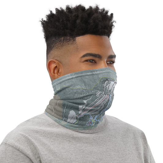 Sugarloaf, Maine Ski Trail Map Printed Neck Gaiter - Powderaddicts