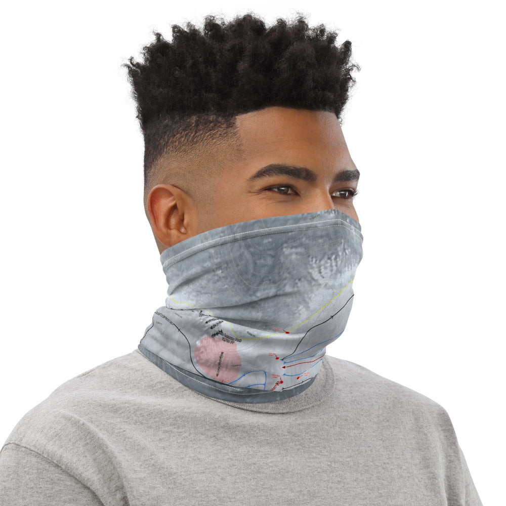 Arapahoe Basin, Colorado Ski Trail Map Printed Neck Gaiter - Powderaddicts