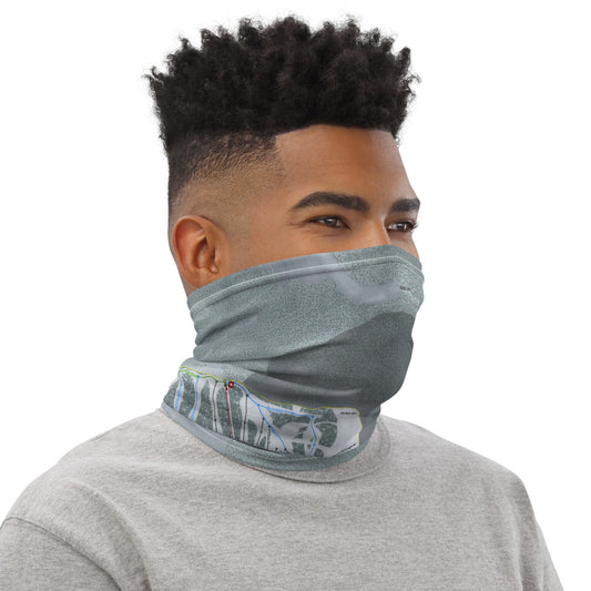 Monarch Mountain, Colorado Ski Trail Map Printed Neck Gaiter - Powderaddicts