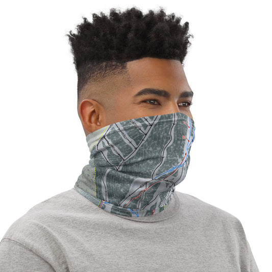 Sundance, Utah Ski Trail Map Printed Neck Gaiter - Powderaddicts