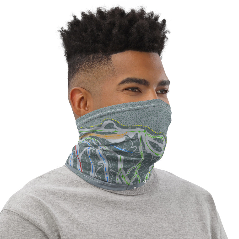 Granby Ranch, Colorado Ski Trail Map Printed Neck Gaiter - Powderaddicts