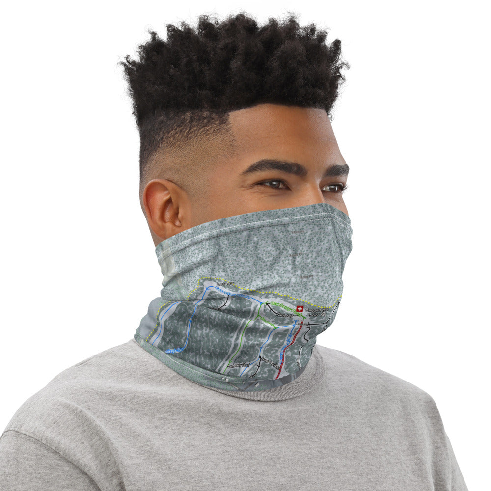 Ragged Mountain, New Hampshire Ski Trail Map Printed Neck Gaiter - Powderaddicts