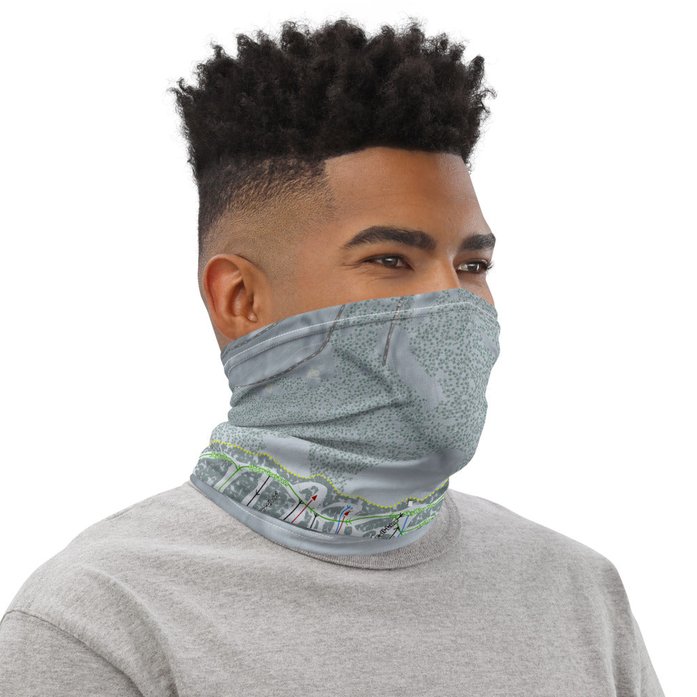 Holimont, New York Ski Trail Map Printed Neck Gaiter - Powderaddicts