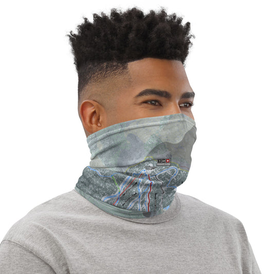 Mount Sunapee, New Hampshire Ski Trail Map Printed Neck Gaiter - Powderaddicts