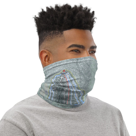 Gunstock Mountain, New Hampshire Ski Trail Map Printed Neck Gaiter - Powderaddicts