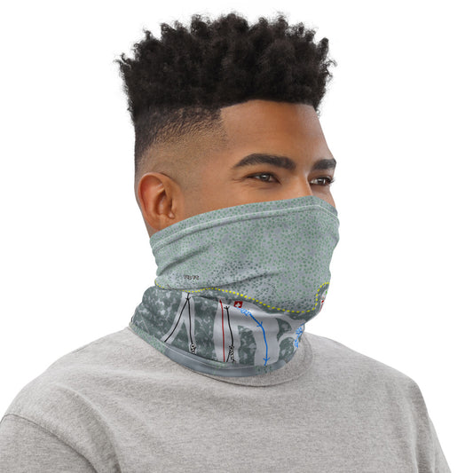Titcomb Mountain, Maine Ski Trail Map Printed Neck Gaiter - Powderaddicts