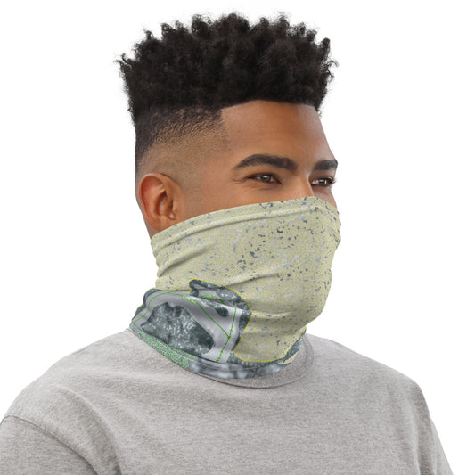 Nub's Nob, Michigan Ski Trail Map Printed Neck Gaiter - Powderaddicts