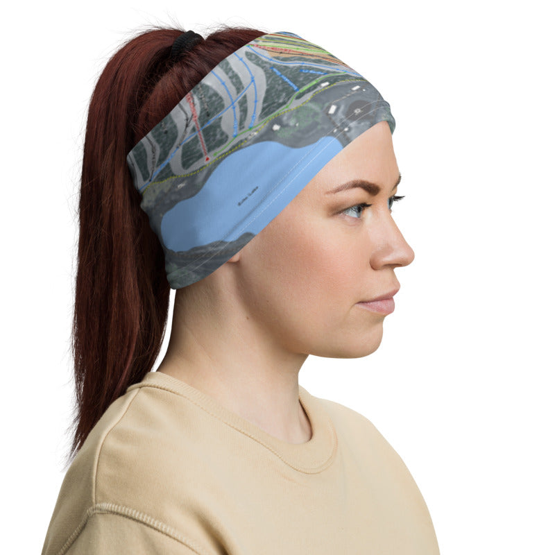 Cannon Mountain, New Hampshire Ski Trail Map Printed Neck Gaiter - Powderaddicts