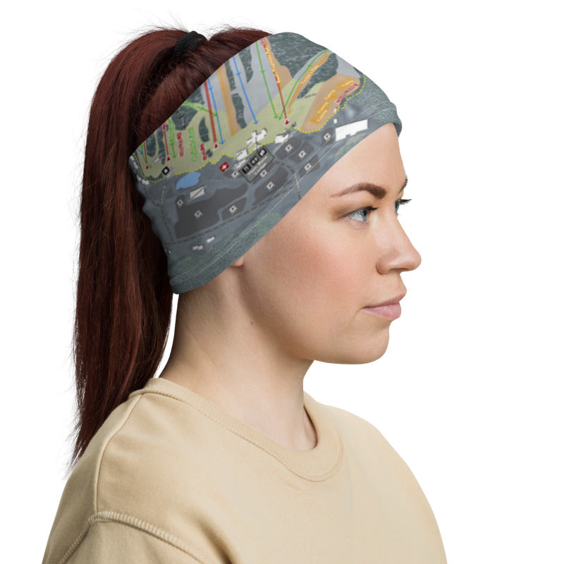 Cranmore Mountain, New Hampshire Ski Trail Map Printed Neck Gaiter - Powderaddicts