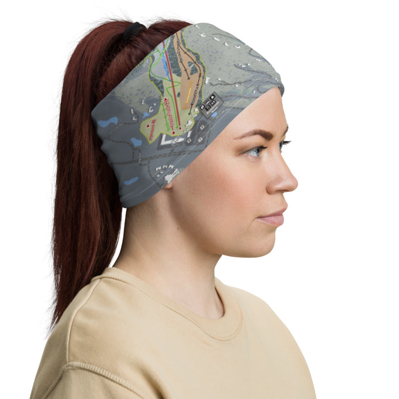 Buttermilk, Colorado Ski Trail Map Printed Neck Gaiter - Powderaddicts