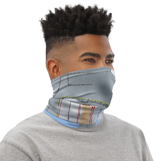 FOUR LAKES SNOW SPORTS, ILLINOIS SKI TRAIL MAP  NECK GAITER