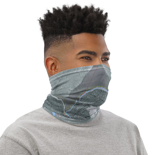 WHITEFISH MOUNTAIN, MONTANA SKI TRAIL MAP Neck Gaiter