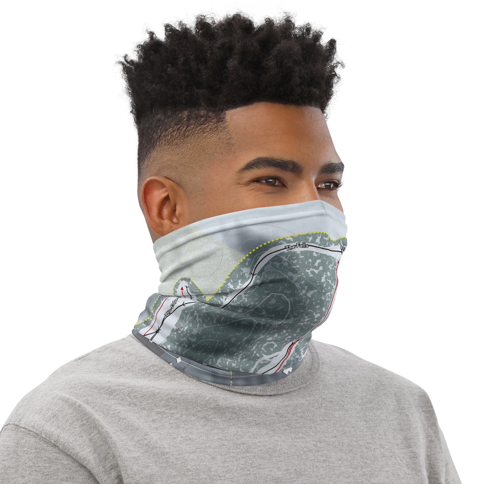 CRAIGLEITH SKI CLUB, ONTARIO SKI TRAIL MAP Neck Gaiter