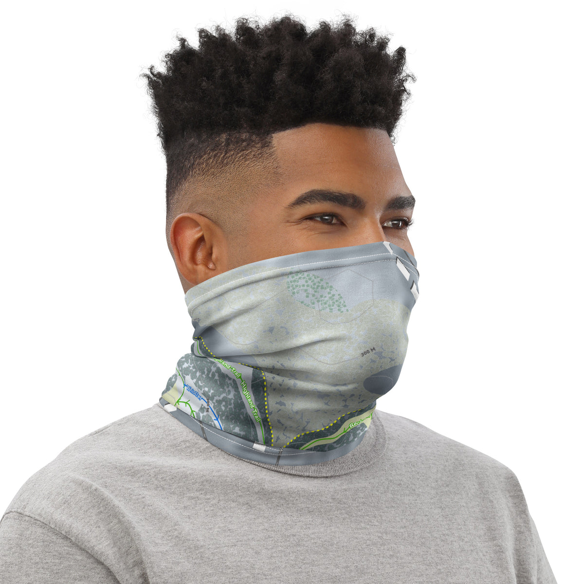 SKI SNOW VALLEY BARRIE, ONTARIO SKI TRAIL MAP Neck Gaiter