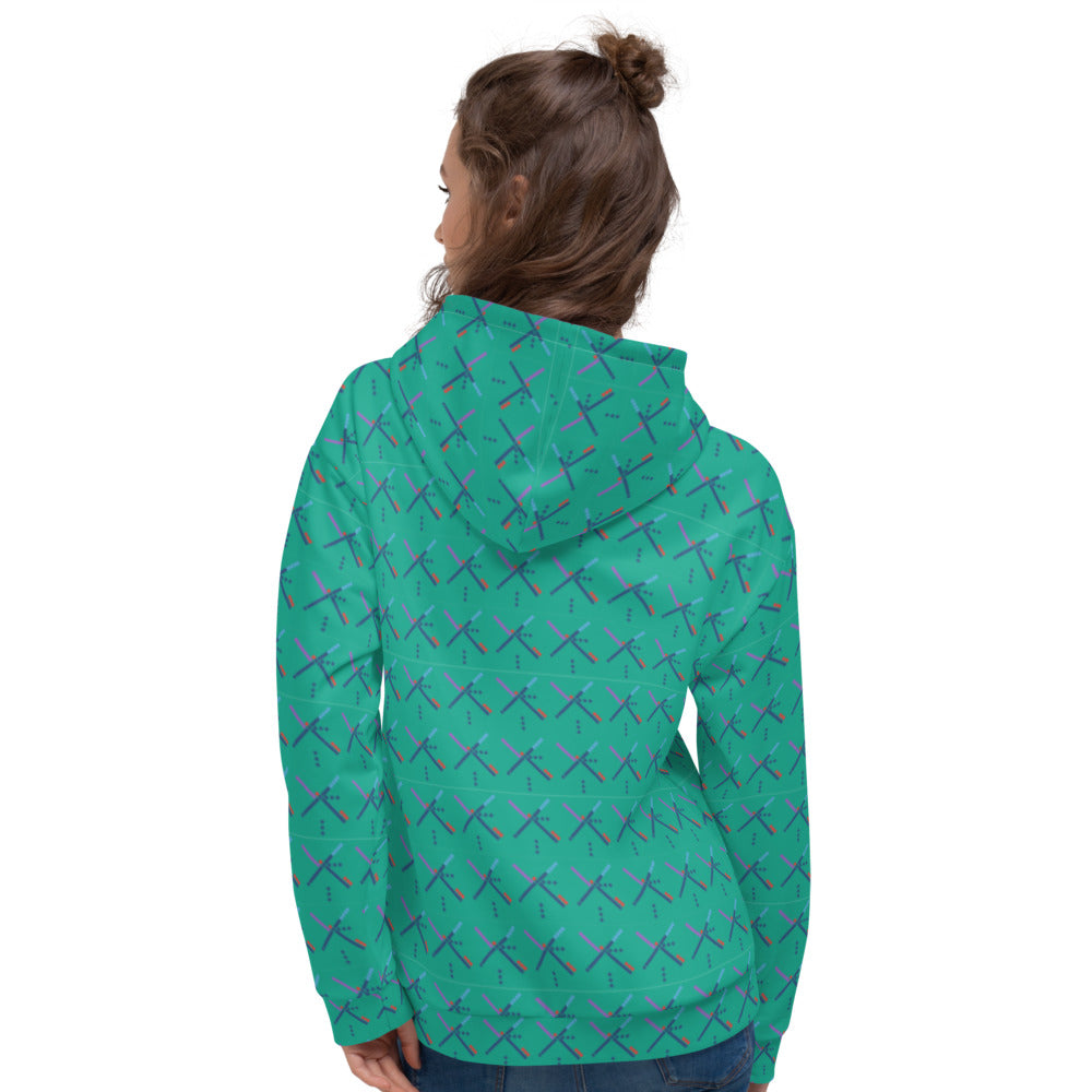 PDX Airport Unisex Hoodie - Powderaddicts