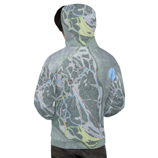 Eagle Crest, Alaska Ski Trail Map - Hoodie - Powderaddicts