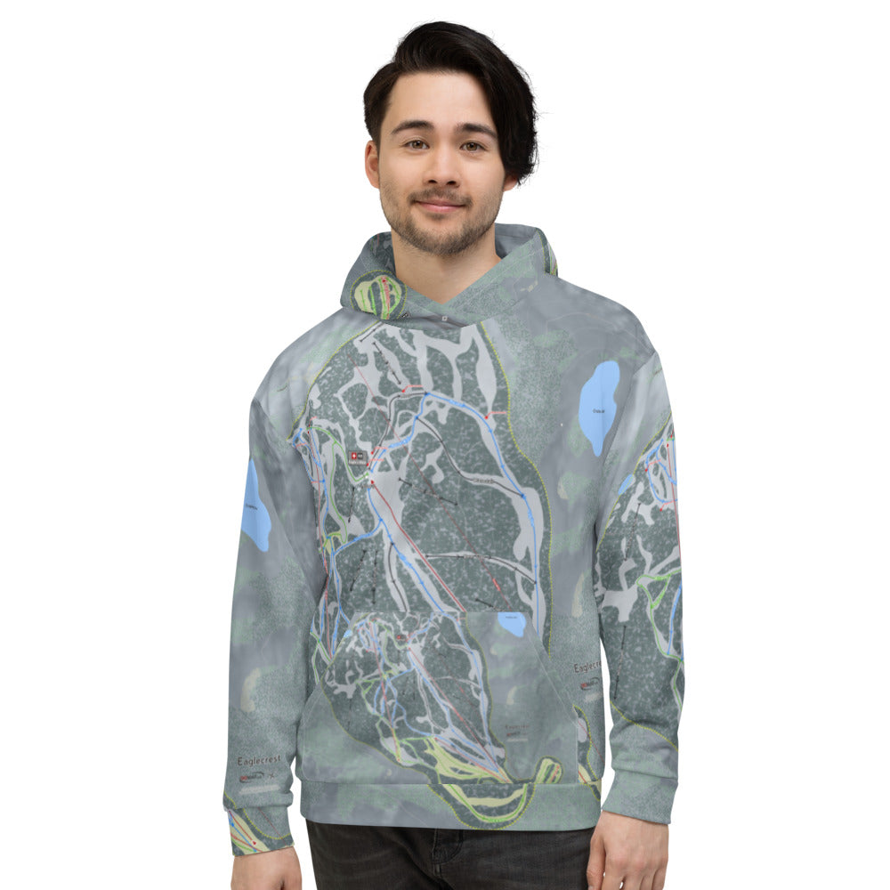 Eaglecrest, Alaska Ski Trail Map - Hoodie