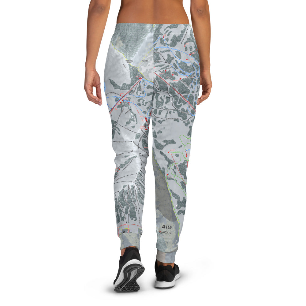 Alta, Utah Ski Trail Map Women's Mid-Layer - Powderaddicts
