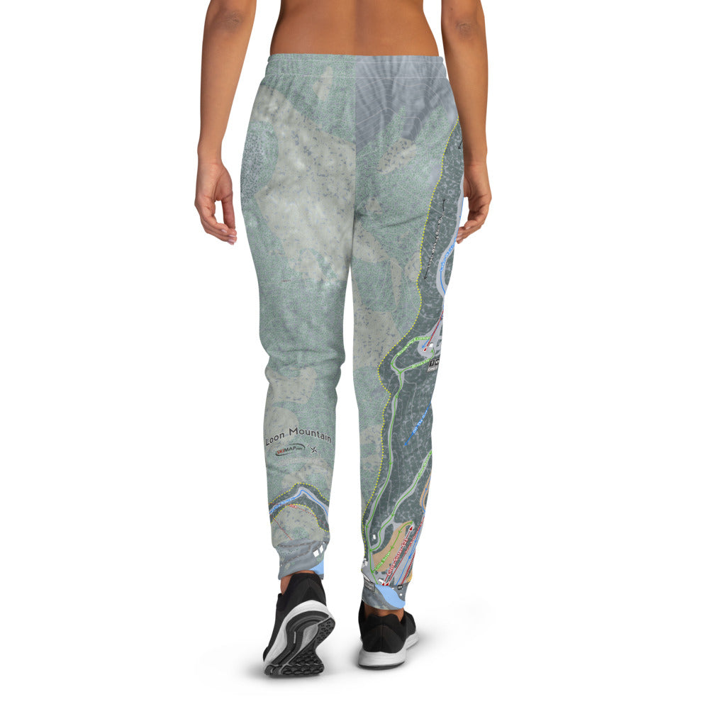 Loon Mountain, New Hampshire Ski Trail Map Women&#39;s Mid-Layer - Powderaddicts