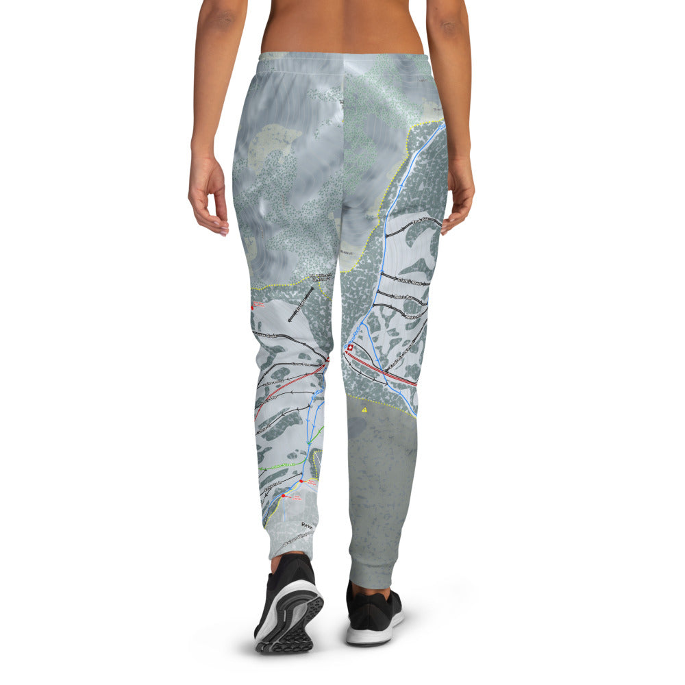 Brighton, Utah Ski Trail Map Women's Mid-Layer - Powderaddicts