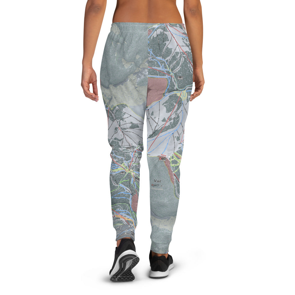 Vail, Colorado Ski Trail Map Women's Mid-Layer - Powderaddicts