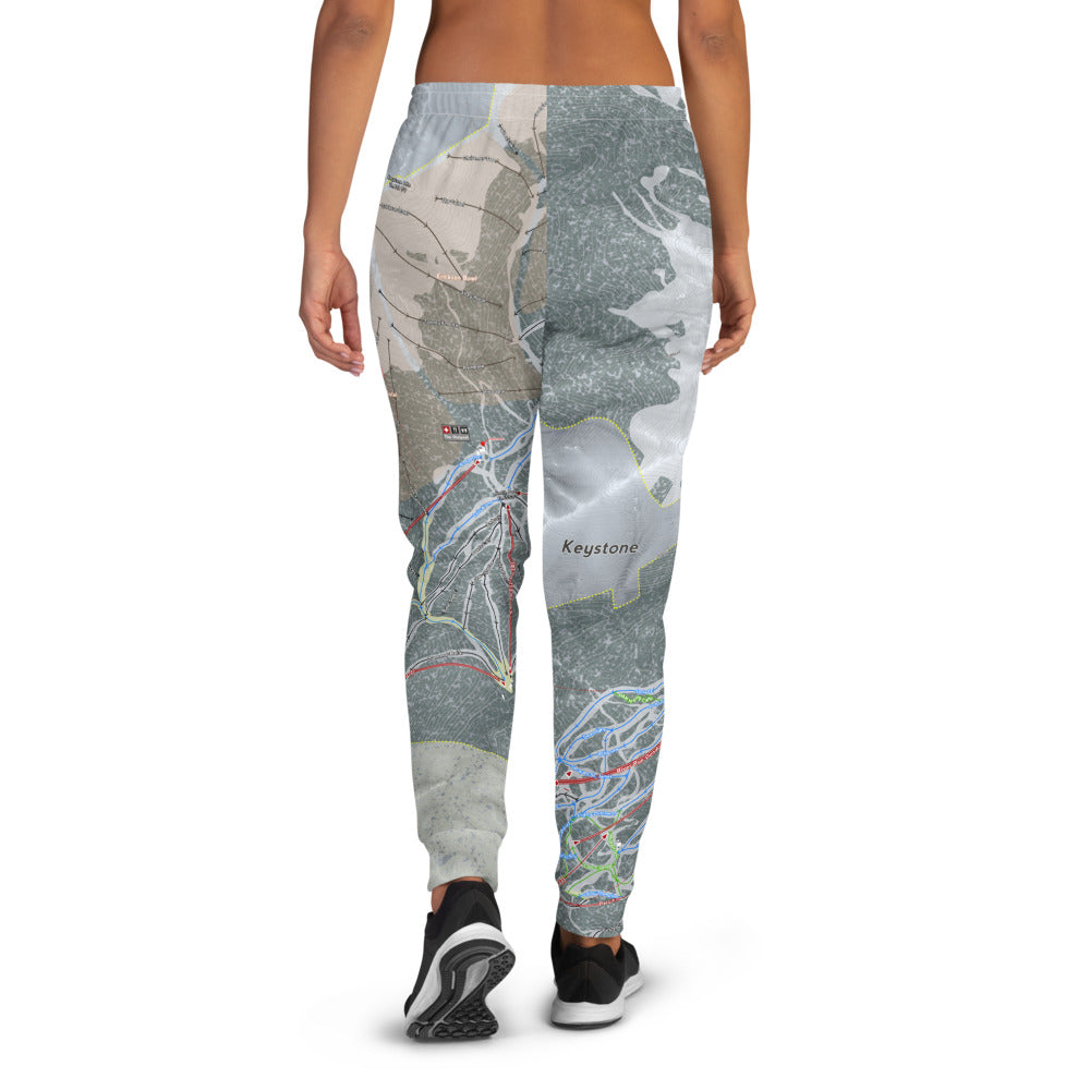Keystone, Colorado Ski Trail Map Women&#39;s Mid-Layer - Powderaddicts