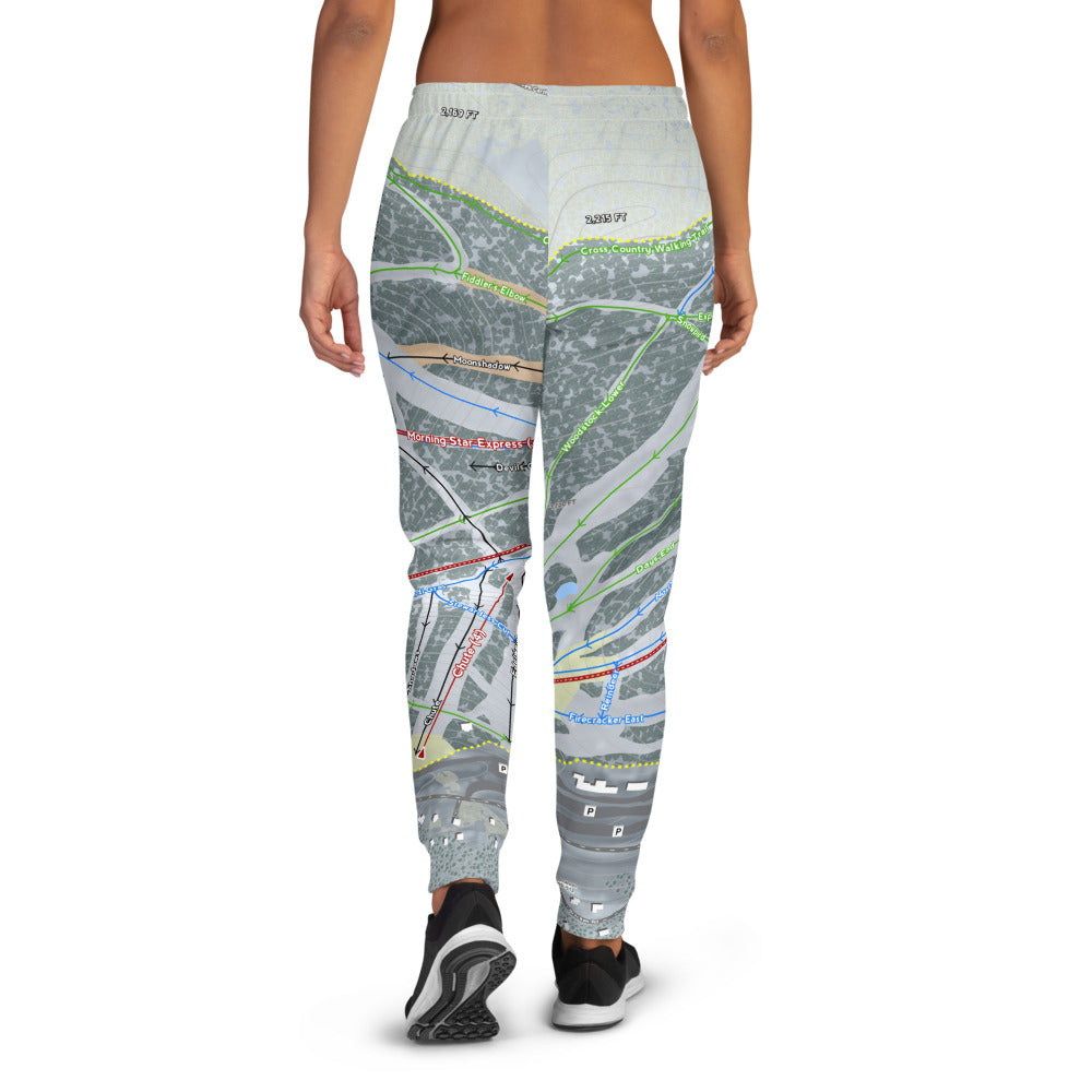 Holiday Valley, New York Ski Trail Map Women&#39;s Mid-Layer - Powderaddicts