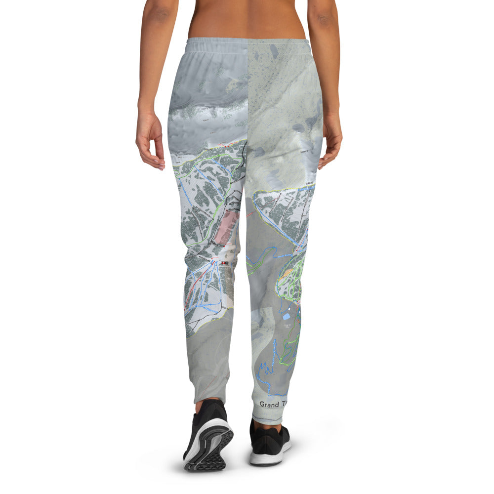 Grand Targhee, Wyoming Ski Trail Map Women&#39;s Mid-Layer - Powderaddicts