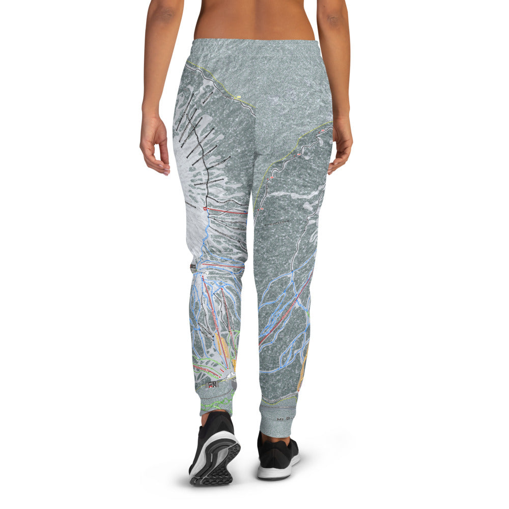 Mt Bachelor, Oregon Ski Trail Map Women's Mid-Layer - Powderaddicts