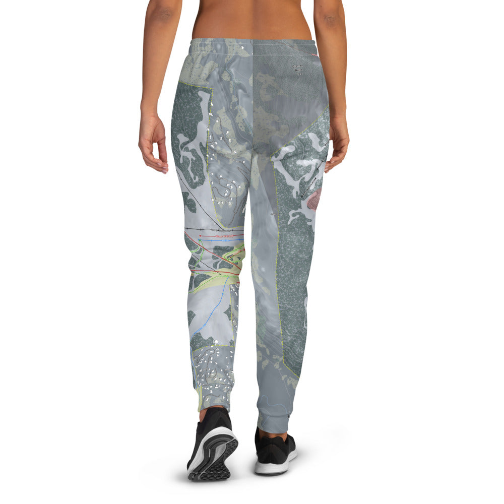 Crested Butte, Colorado Ski Trail Map Women's Mid-Layer - Powderaddicts