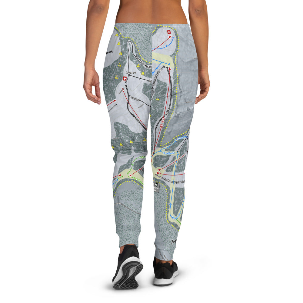 Mt. Baker, Washington Ski Trail Map Women's Mid-Layer - Powderaddicts