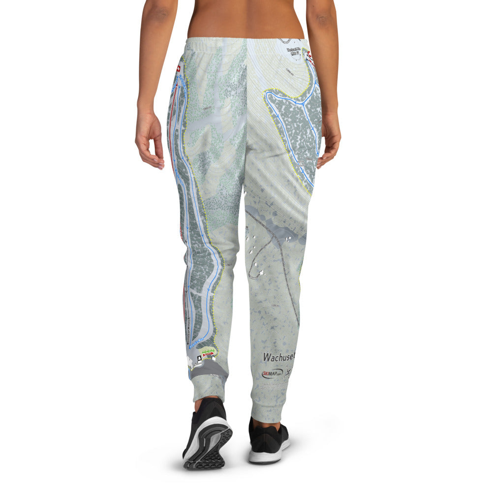 Wachusett, Massachusetts Ski Trail Map Women's Mid-Layer - Powderaddicts