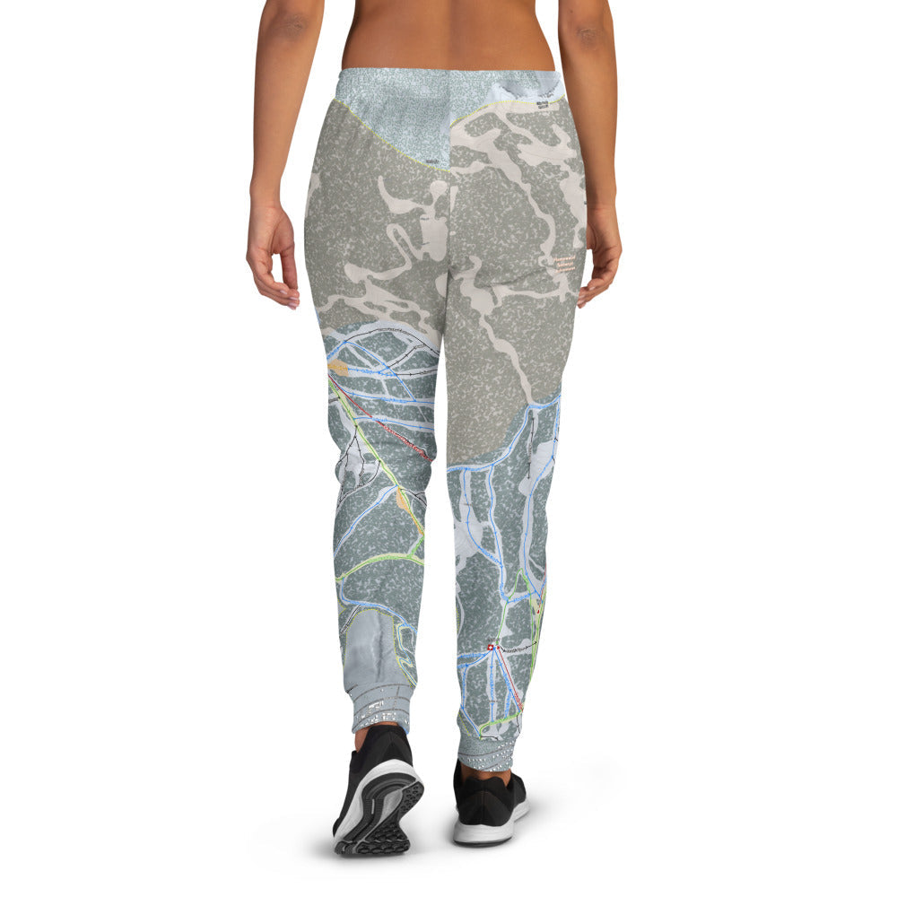 Homewood Resort, California Ski Trail Map Women's Mid-Layer - Powderaddicts