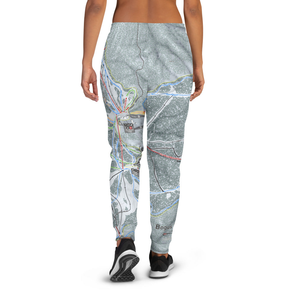 Bogus Basin, Idaho Ski Trail Map Women&#39;s Mid-Layer - Powderaddicts