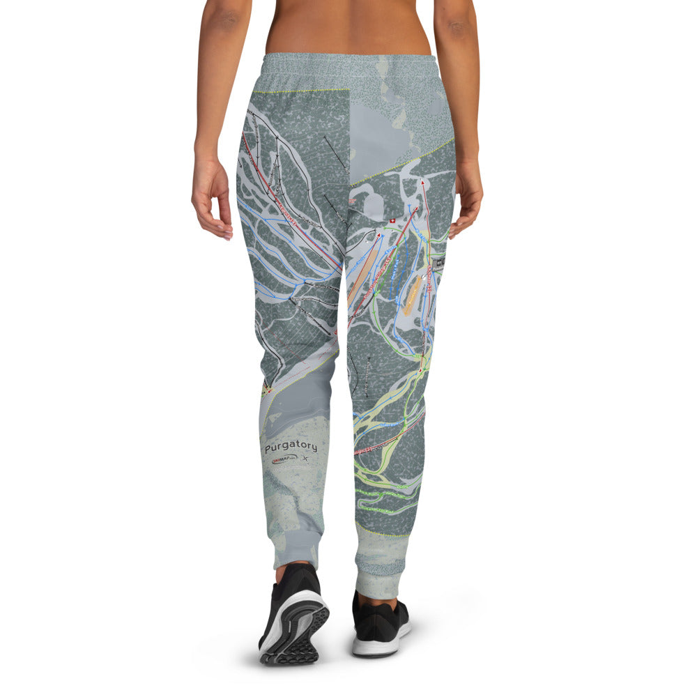 Purgatory, Colorado Ski Trail Map Women&#39;s Mid-Layer - Powderaddicts