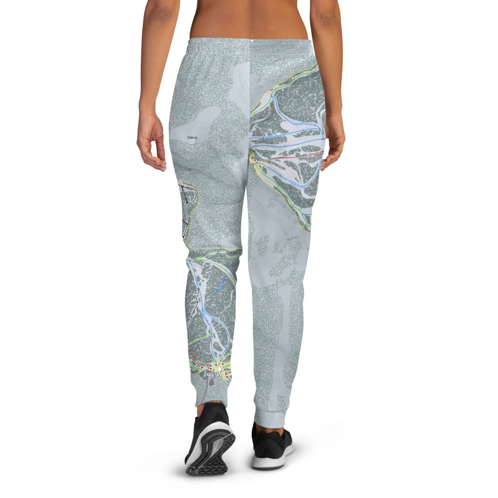 Discovery, Montana Ski Trail Map Women's Mid-Layer - Powderaddicts