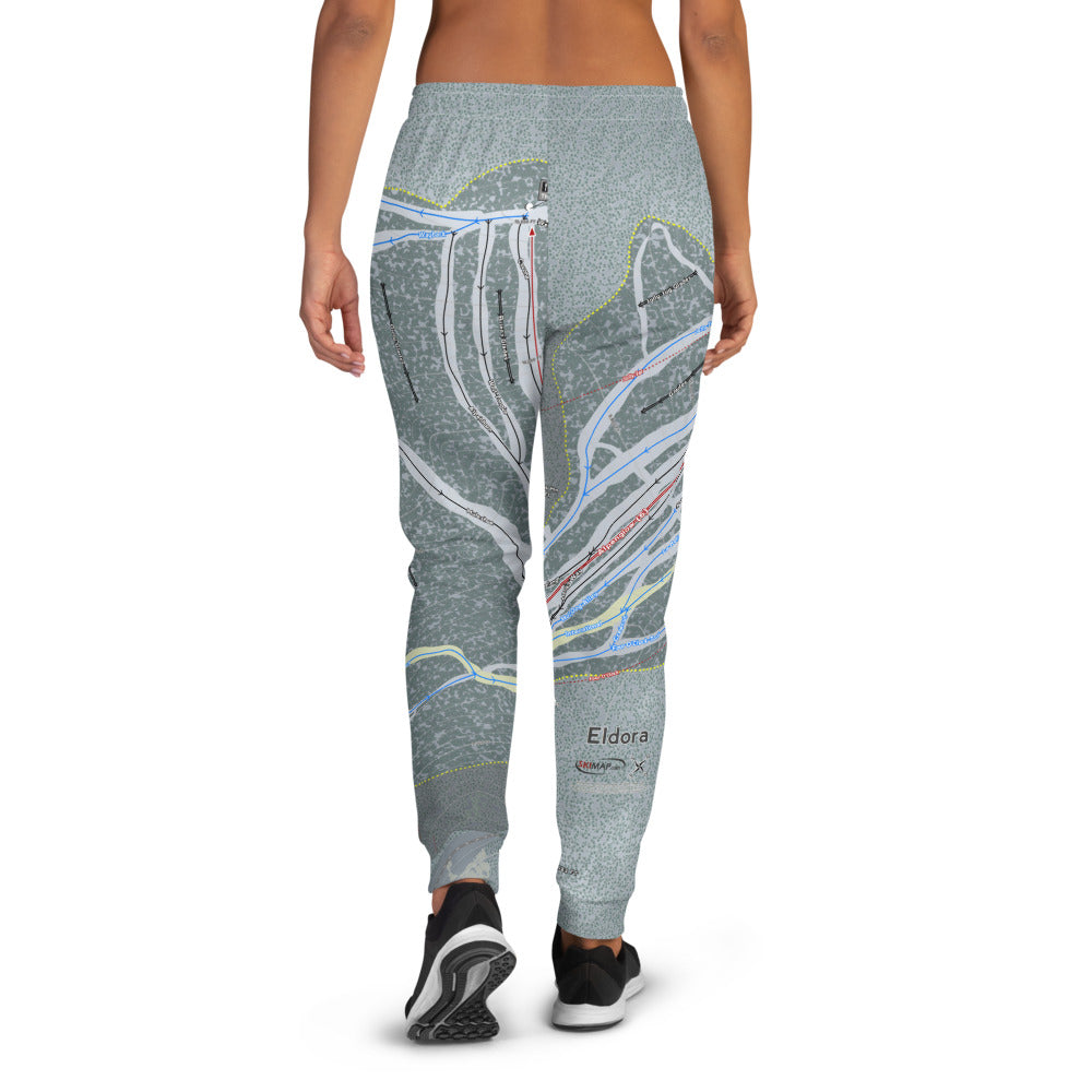 Eldora, Colorado Ski Trail Map Women&#39;s Mid-Layer - Powderaddicts